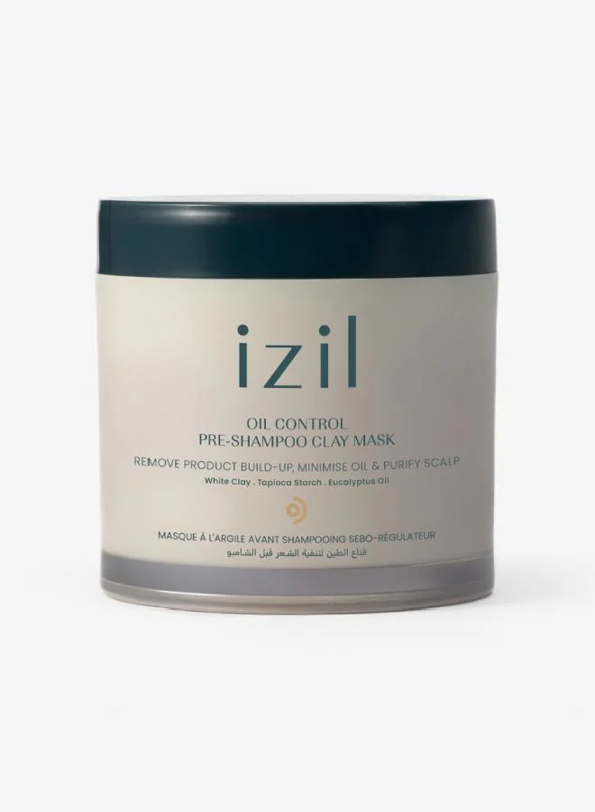 ازيل قناع الطين قبل الشامبو للتحكم في الدهون